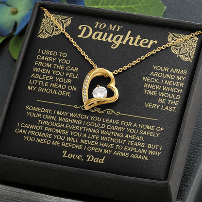To My Daughter — My Arms Are Always Open | Forever Love Necklace